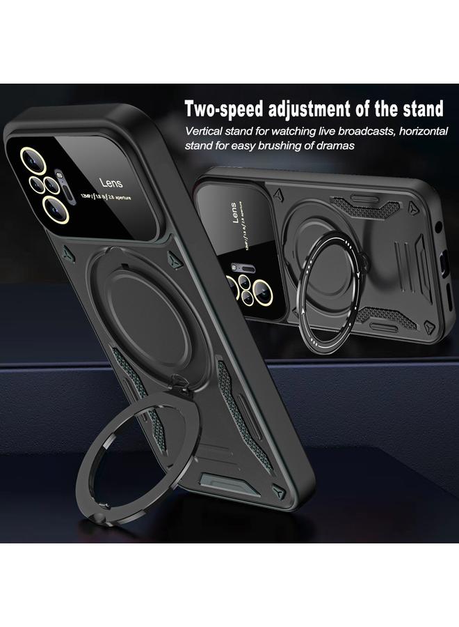 S-TOP Case For Redmi Note 10 Pro 4G Global Large Window MagSafe Holder Phone Case - Image 5