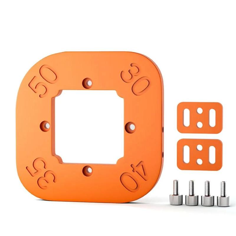 Woodworking Jig: 4-In-One Orange Fillet Positioning Template - Wear & Corrosion Resistant Radius Guide for Furniture Edges, Picture Frames, Wooden Toys - Image 1