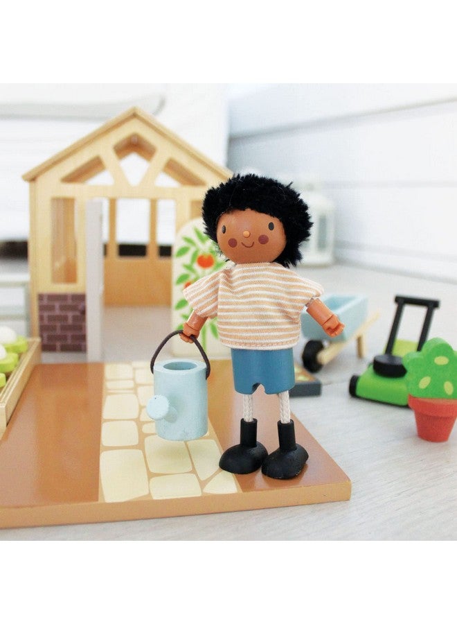 Tender Leaf Toys Mr. Forrester And His Dog Detailed Wooden Doll With Flexible Arms And Legs For Dollhouse Encourage Creative And Imaginative Fun For Children Age 3+ - Image 3