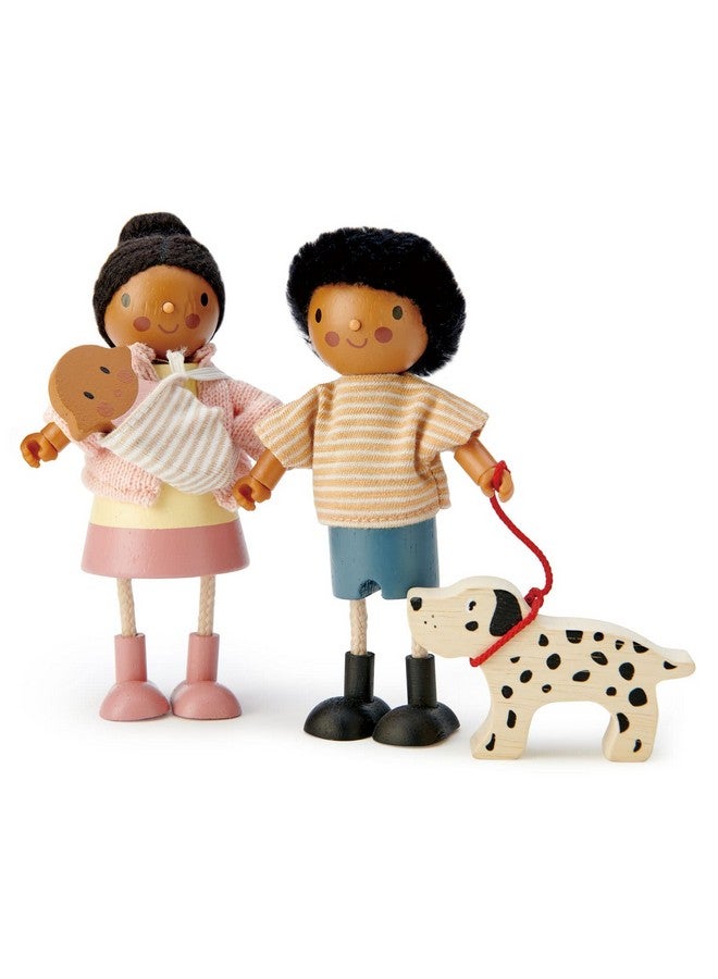 Tender Leaf Toys Mr. Forrester And His Dog Detailed Wooden Doll With Flexible Arms And Legs For Dollhouse Encourage Creative And Imaginative Fun For Children Age 3+ - Image 2