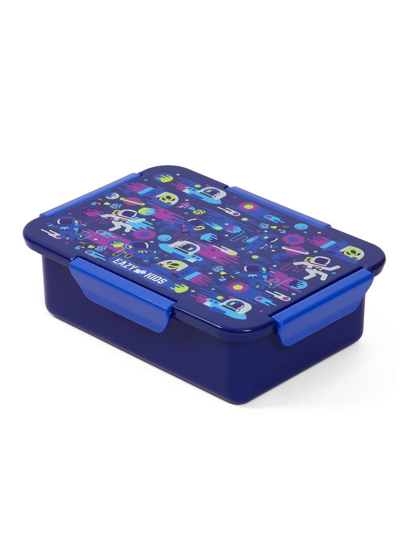 Eazy Kids علبة غداء إيزي كيدز - رواد فضاء - أزرق - 850 مل - Image 1