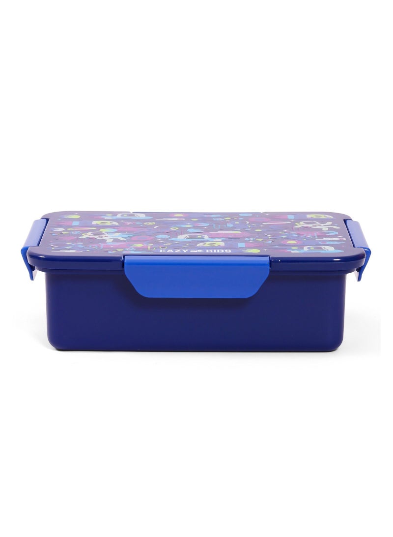 Eazy Kids علبة غداء إيزي كيدز - رواد فضاء - أزرق - 850 مل - Image 3