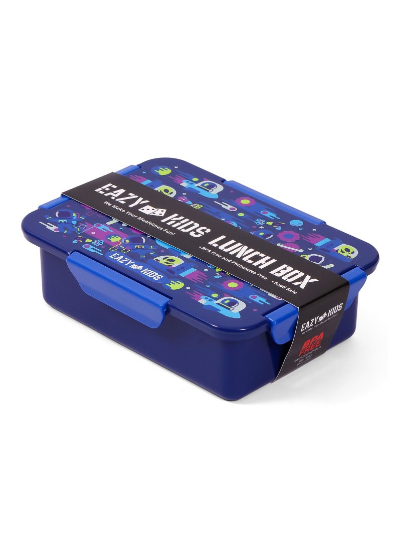 Eazy Kids علبة غداء إيزي كيدز - رواد فضاء - أزرق - 850 مل - Image 2