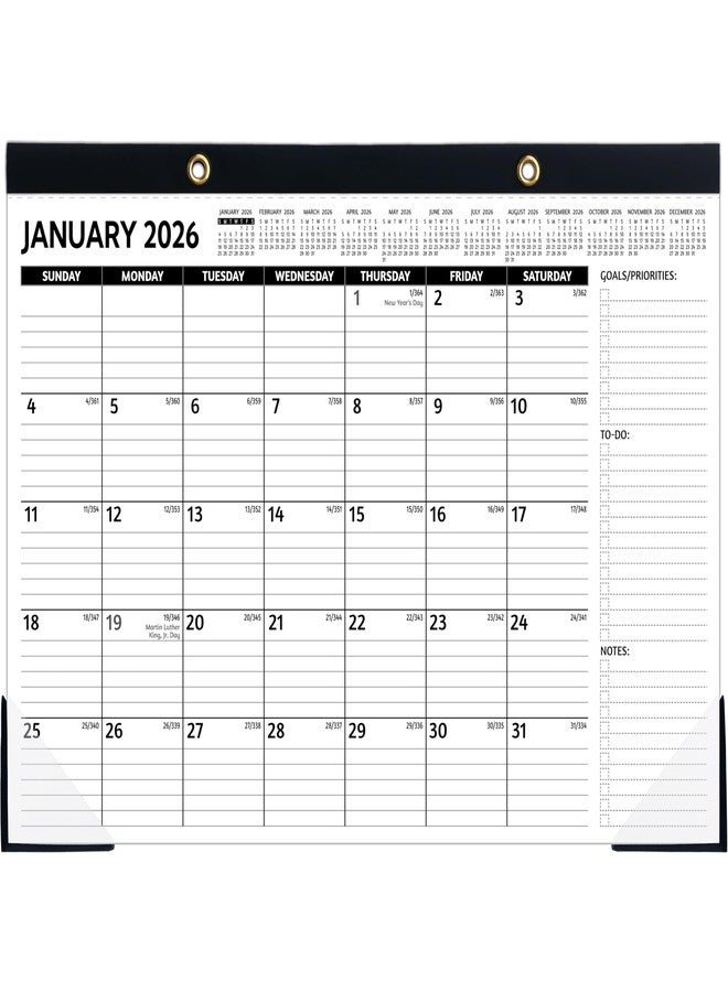 تقويم مكتبي لعام 2026، متوسط الحجم، أسود 2 - Image 1