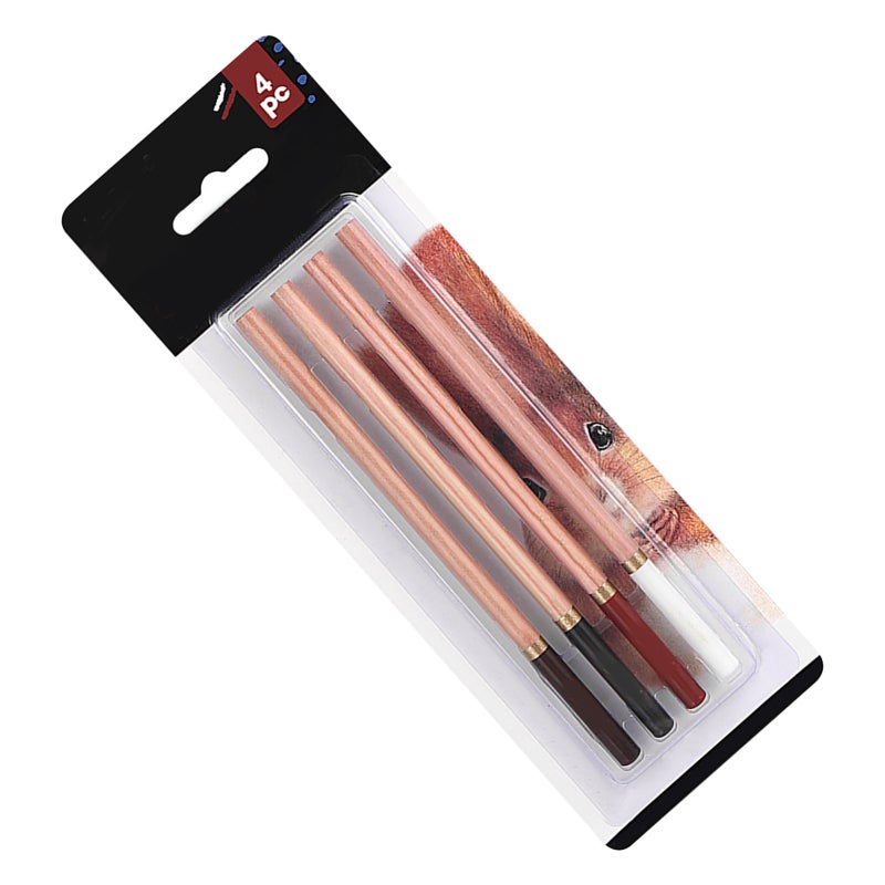 Xin Bowen Skin Tone Pencils 4 Vibrant Shades 4mm Thick Easy Blending - Multi-Purpose Drawing Pencils for Portrait Sketching Shading Layering for Beginners Students Artists - Image 3