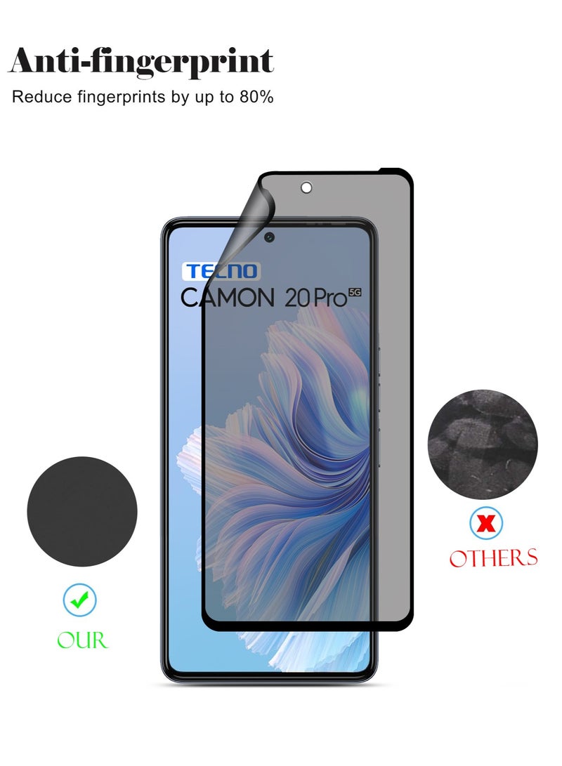 Techie 9D Matte Ceramic Screen Protector Film for Tecno Camon 20 / Tecno Camon 20 Pro 5G – Smooth Feel Anti Fingerprint Bubble Free - Image 3