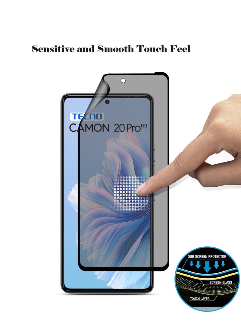 Techie 9D Matte Ceramic Screen Protector Film for Tecno Camon 20 / Tecno Camon 20 Pro 5G – Smooth Feel Anti Fingerprint Bubble Free - Image 5