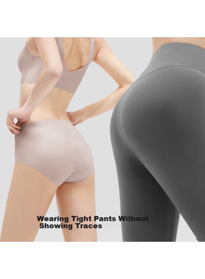 Bananain Women's Underwear Series 7a Antibacterial Seamless Breathable Mid-rise Sports Yoga Anti-pinch Hip Triangle Summer 3 Pieces - Image 3