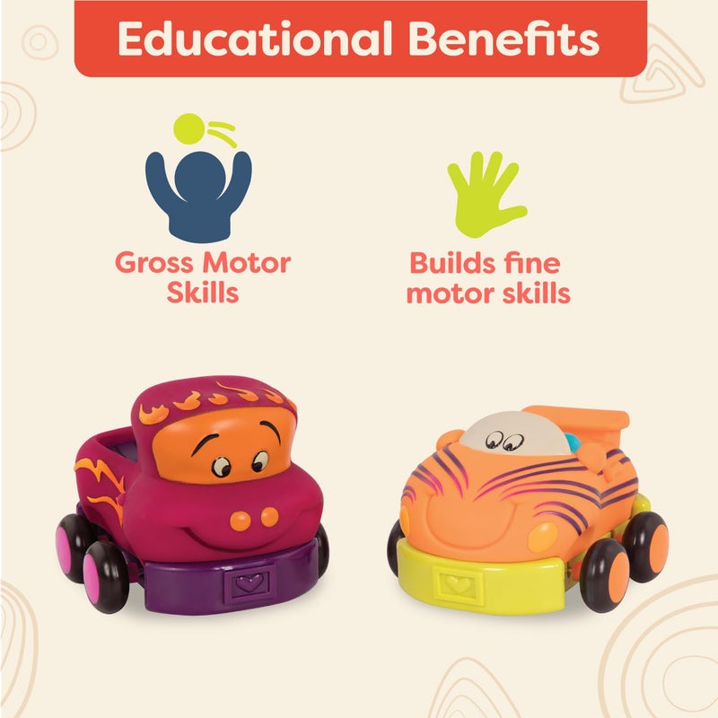 B. toys â€“ Soft Vehicles Pull Back Cars â€“ Durable and Safe Toy Cars for Toddlers, Easy Grip and Play â€“ 12+ months - Image 4