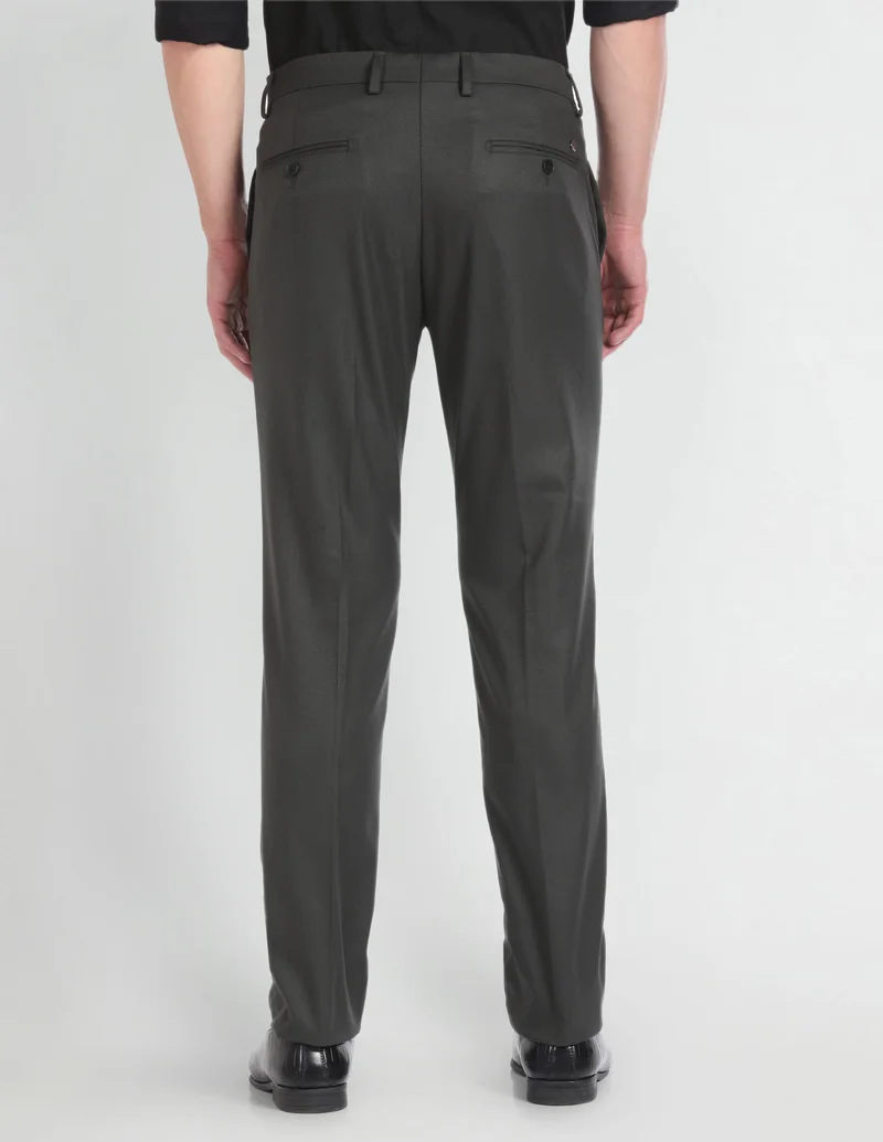 Arrow  Hudson Tailored Fit Formal Trousers for Men | Best Price UAE