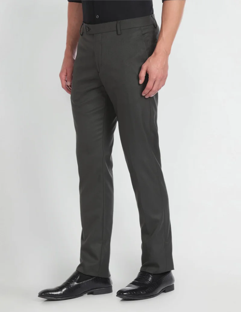 Arrow  Hudson Tailored Fit Formal Trousers for Men | Best Price UAE