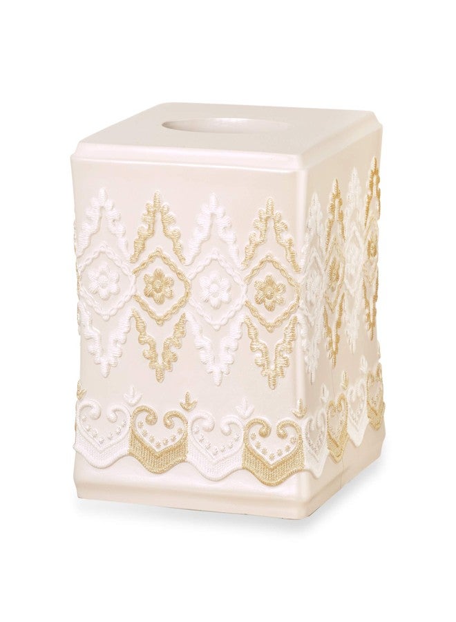 POPULAR BATH Arabella Design Tissue Box, Beige - Image 2