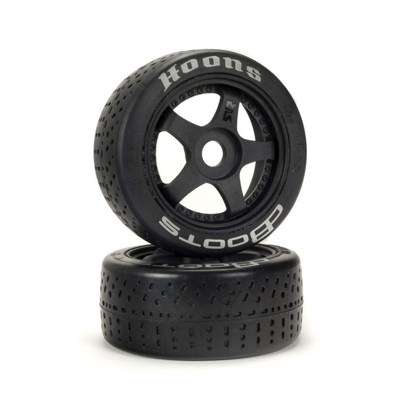 ARRMA DBoots Hoons 42100mm Silver Belted RC Tires Mounted on 29 5Spoke 17mm Hex Wheels Set of 2 ARA550070 Black - Image 2