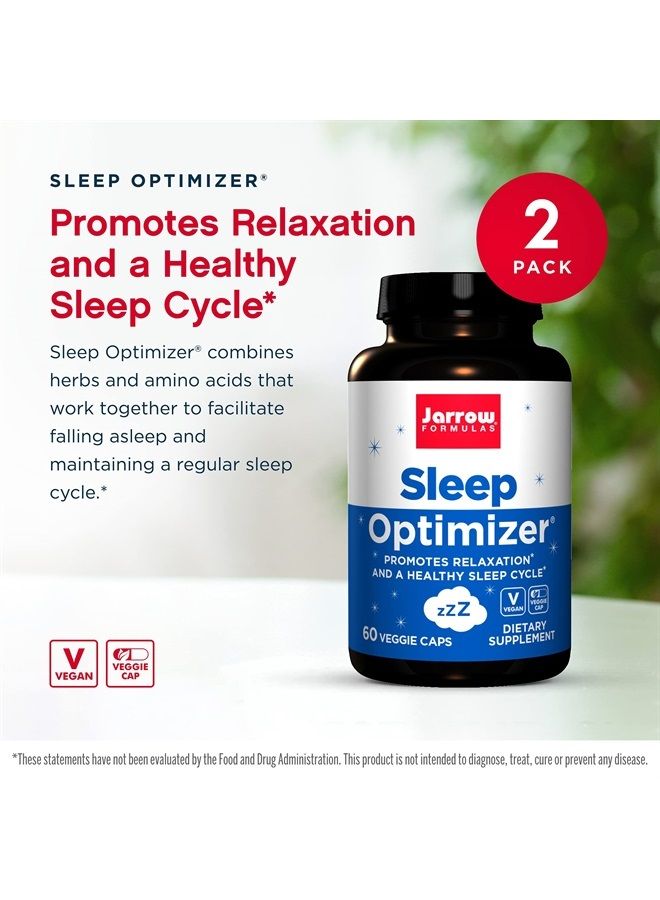 jarrow formulas 60 Veggie Caps, Pack of 2 - Includes PharmaGABA, Hops Flower, Valerian, Melatonin & L-tryptophan - 60 Total Servings - Image 3