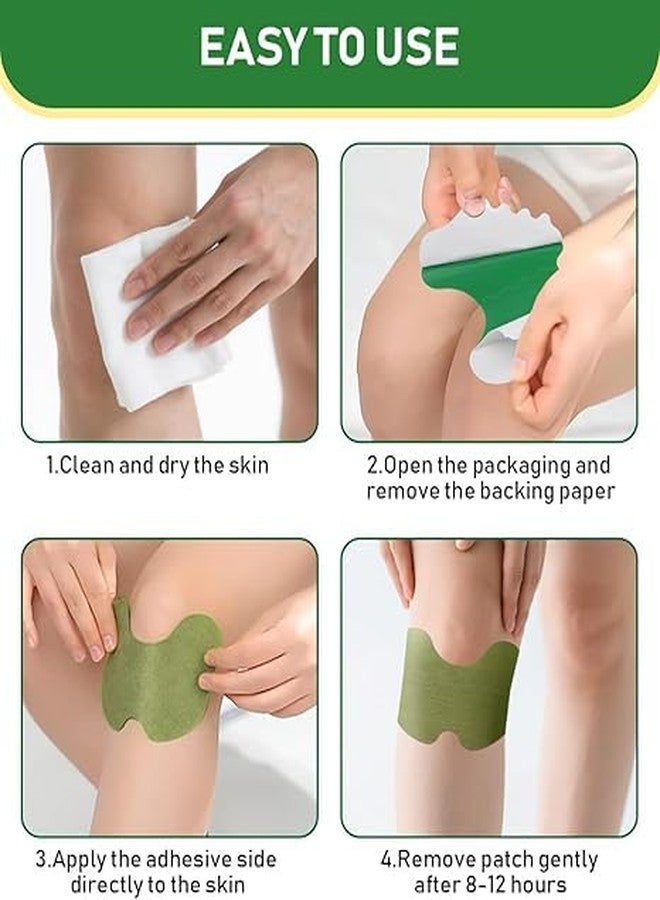 KMJSA لصقات KMJSA العشبية لتخفيف آلام الركبة، 20 قطعة، لاصقات التهاب المفاصل | تسكين فوري للألم | منتجات لتخفيف آلام المفاصل والركبة، لصقات مستخلص الشيح الطبيعي للركبة - Image 3
