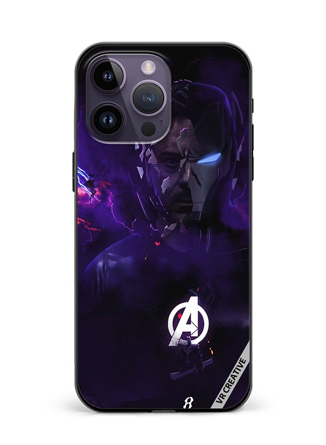 VR CREATIVE Protective Case Cover For Apple iPhone 16 Pro Iron Man Avenger Design Multicolour - Image 1