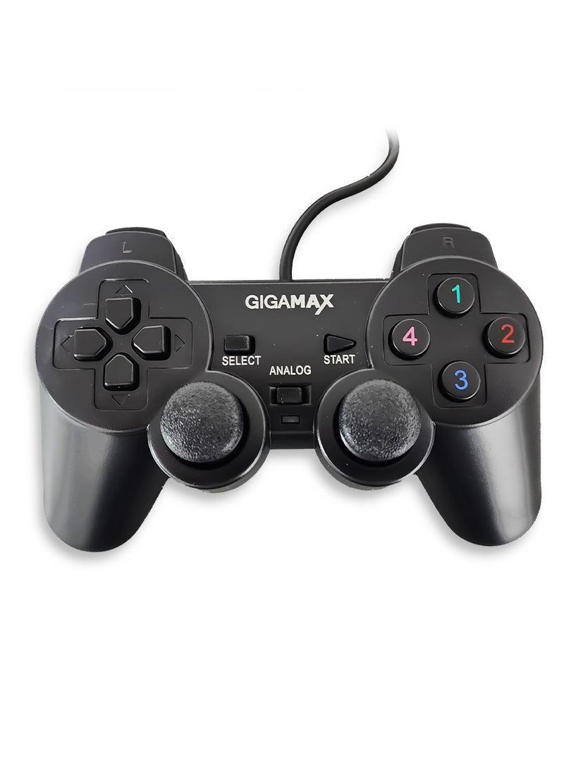 Gigamax - Wired Gamepad GM4040 With 8 Directional Buttons + 12 fire buttons , 2 Analog Sticks - Image 1