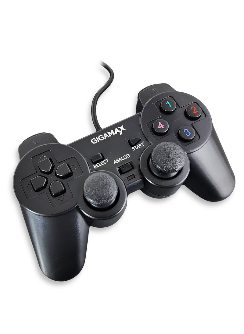 Gigamax - Wired Gamepad GM4040 With 8 Directional Buttons + 12 fire buttons , 2 Analog Sticks - Image 1