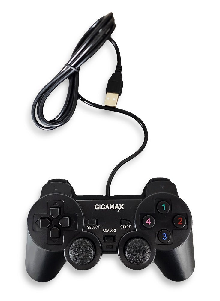 Gigamax - Wired Gamepad GM4040 With 8 Directional Buttons + 12 fire buttons , 2 Analog Sticks - Image 1