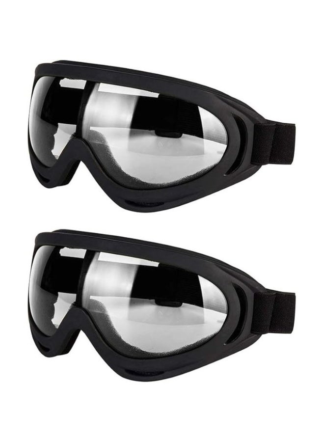 Durable safety goggles with clear lenses for motorcycles and bicycles - Image 3