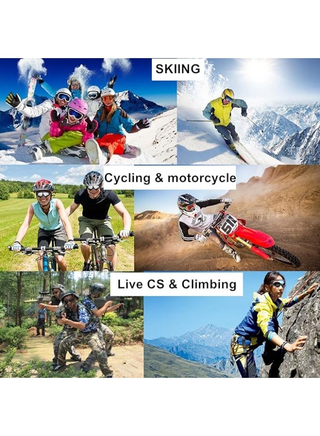 Durable safety goggles with clear lenses for motorcycles and bicycles - Image 4