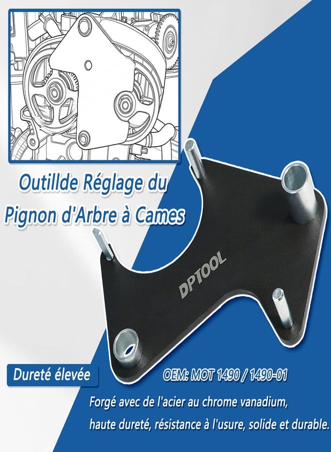 DPTOOL طقم أدوات تثبيت توقيت عمود الكامات من DPTOOL، متوافق مع محركات رينو كليو، لاغونا، ميغان 1.4، 1.6، 1.8، 2.0 لتر 16 صمام بنزين، برموز K4J، K4M، F4P، F4R - Image 5