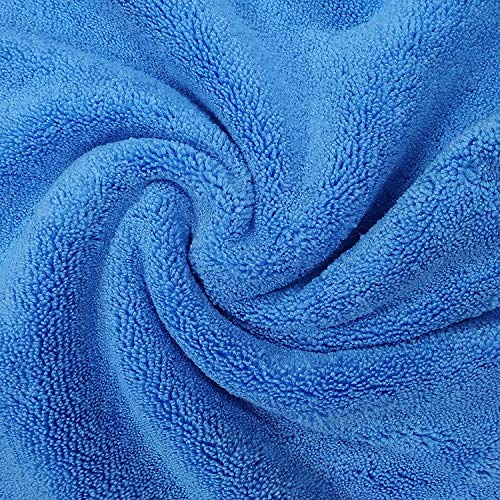 SOFTSPUN Microfiber High Loop Cleaning Cloths, 40x60 cms 4 pcs Towel Set 380 GSM (Sky Blue) Highly Absorbent, Lint and Streak Free, Multi-Purpose Wash Cloth for Kitchen, Window, Silverware. - Image 3
