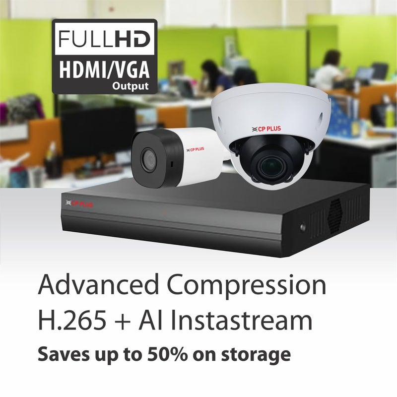 CP PLUS مسجل فيديو رقمي 8 قنوات 5M-N | ترميز AI كامل | عرض نطاق 64Mbps | دعم كاميرات IP بدقة 6MP | H.265 | SMD Plus | مخرج HDMI/VGA | عرض عبر تطبيق الهاتف المحمول | دعم 16TB HDD – CP-UVR-0801F1-IC2 - Image 4