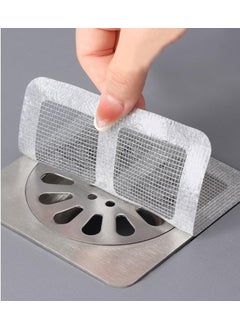 KICKZU KICKZU Disposable Shower Drain Hair Catcher Multipurpose Mesh Sticker for Drain Drain Hair Catcher Waterproof Mesh Stickers for Bathroom Accessories Apartment Essentials for Kitchen Sink Bathtub  - Image 1