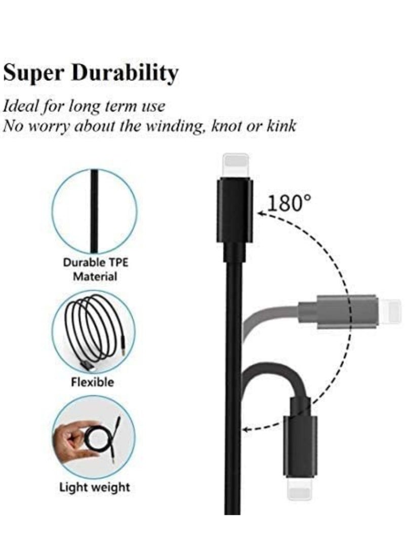 ELTRAZONE Aux Cord for iPhone, Apple MFi Certified Lightning to 3.5mm Aux Cable for Car Compatible with iPhone 12 11 XS XR X 8 7 6 iPad iPod to Car Home Stereo Speaker Headphone, 3.3FT Black  - Image 3