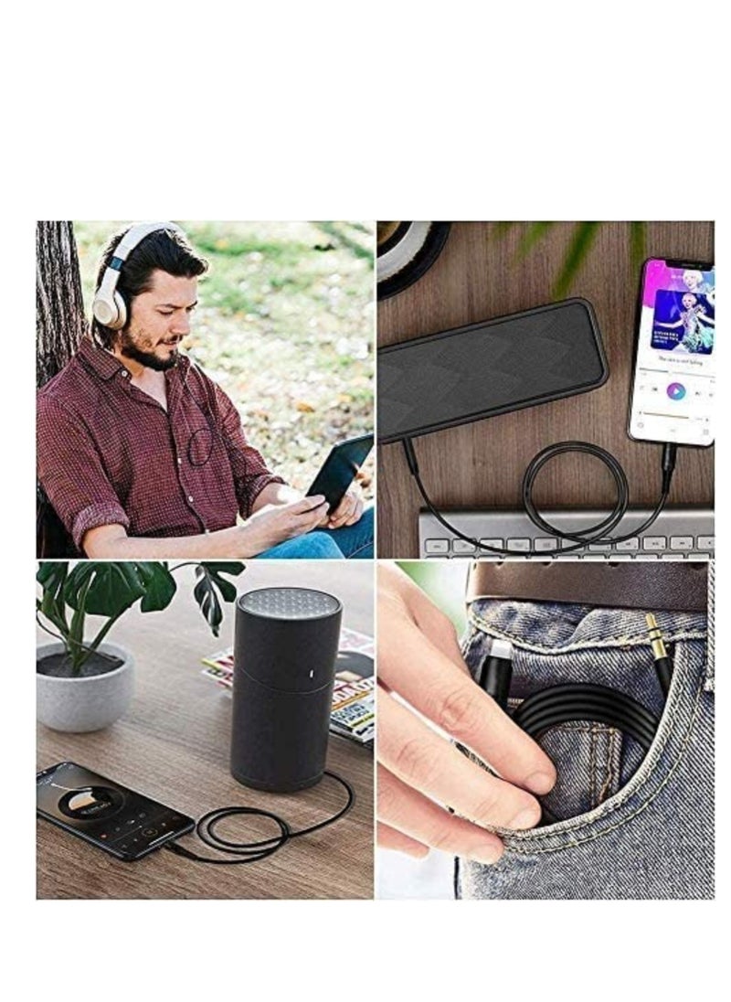ELTRAZONE Aux Cord for iPhone, Apple MFi Certified Lightning to 3.5mm Aux Cable for Car Compatible with iPhone 12 11 XS XR X 8 7 6 iPad iPod to Car Home Stereo Speaker Headphone, 3.3FT Black  - Image 5