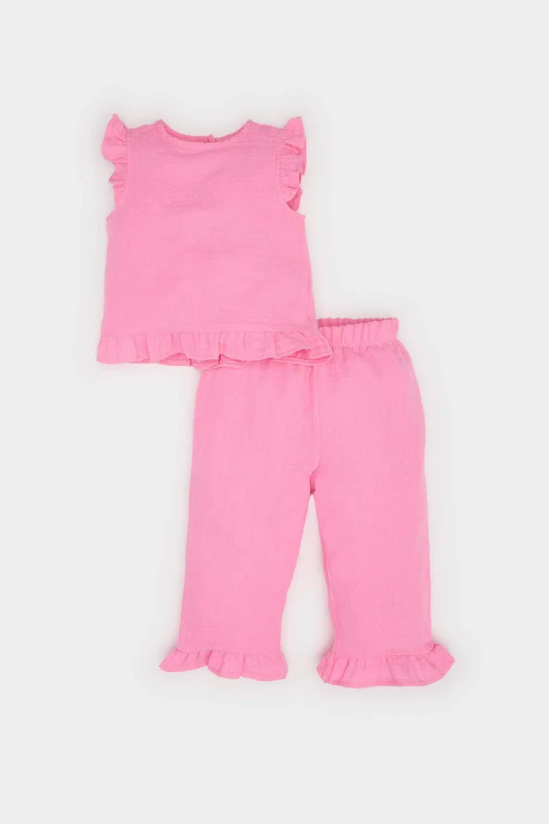 ديفاكتو Baby Girl Muslin 2 Piece Set