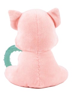 Webbox Pinky the Pig Plush and Squeaky Dog Toy with Puppy Teething Ring  - Image 2