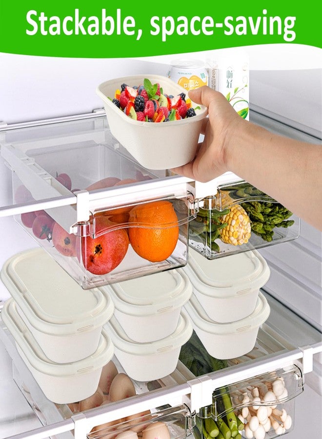 Hlimior 50 Pack 34 oz/1000ml Disposable Food Containers with Lids Meal Prep Lunch Food Takeout Salads Sandwiches Bowls Paper Meal Prep Containers To-Go Boxes for Salad, Pasta, Nacho, Burrito - Image 5