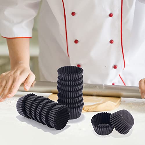 NUOMI Super Mini Paper Baking Cups 1 Inch Cupcake Liners 1000 Pieces Muffin Wrappers, Brown - Image 2