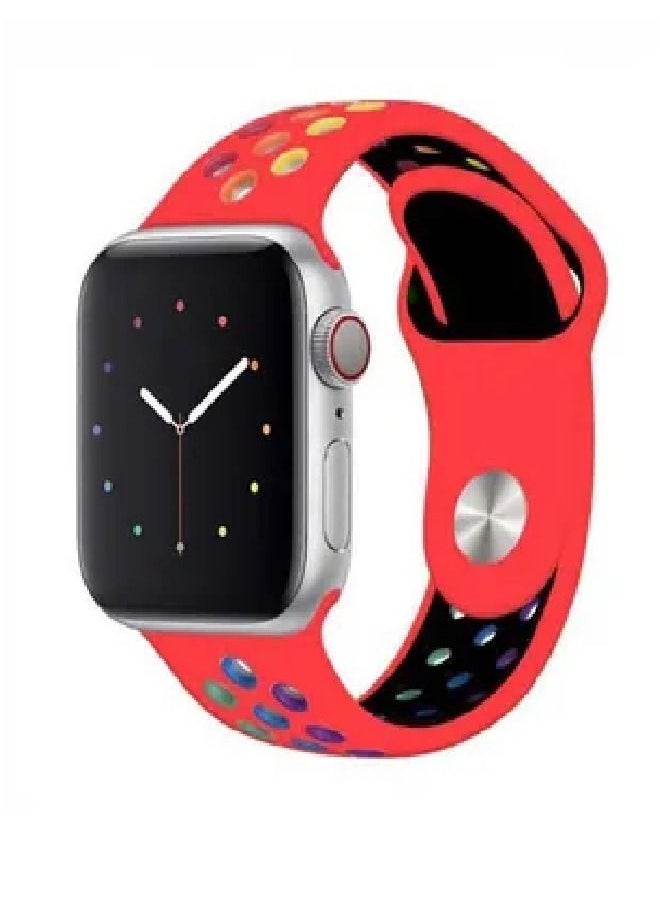 CATANES Silicone Sport Band for Apple Watch 38/40/41mm Red 