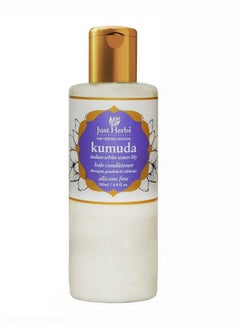 Just Herbs Kumuda Indian White Water Lily Conditioner For All Type Of Hair 200 Ml (Parabens And Sls Free)  - Image 2