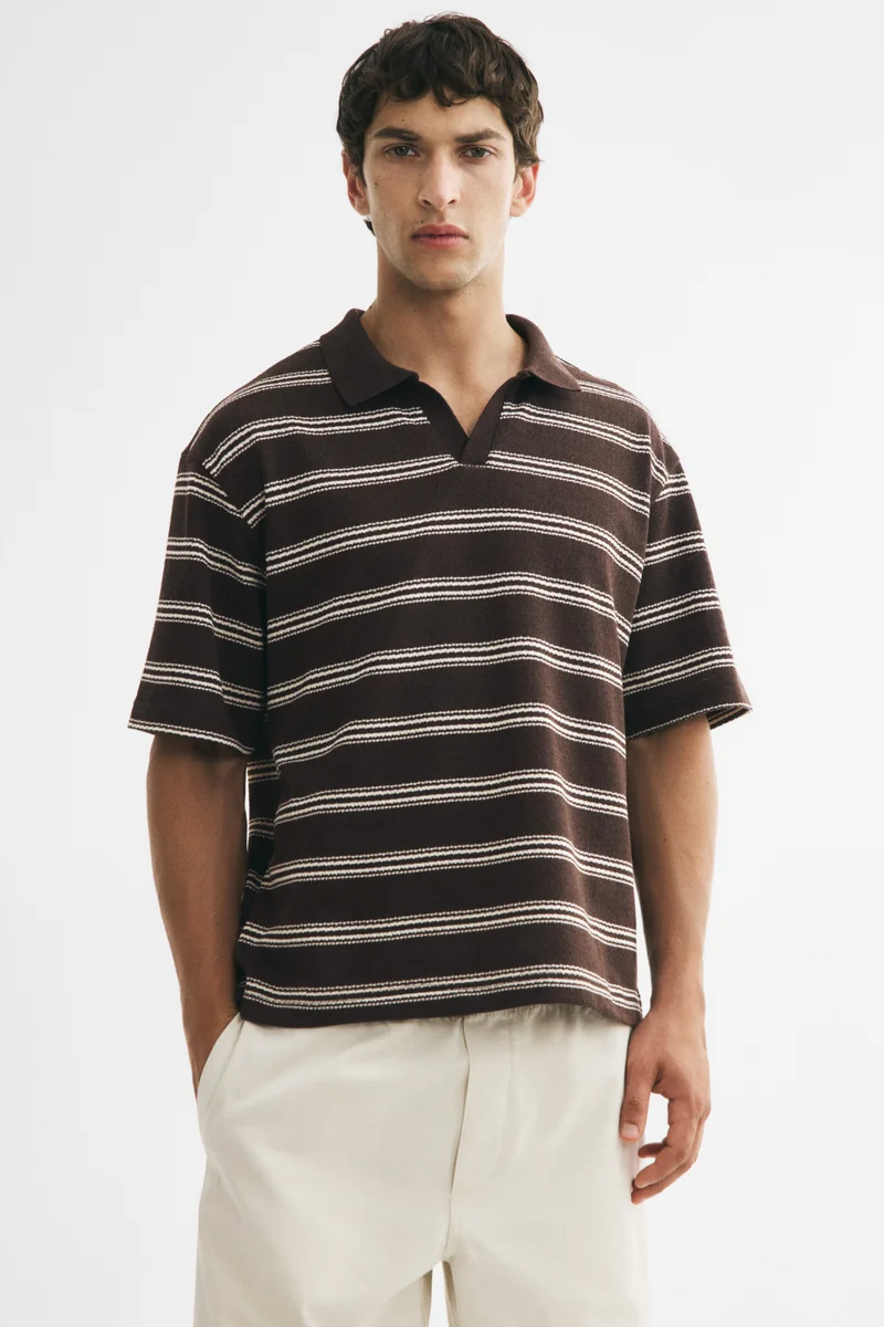 Relaxed Fit Knitted polo shirt