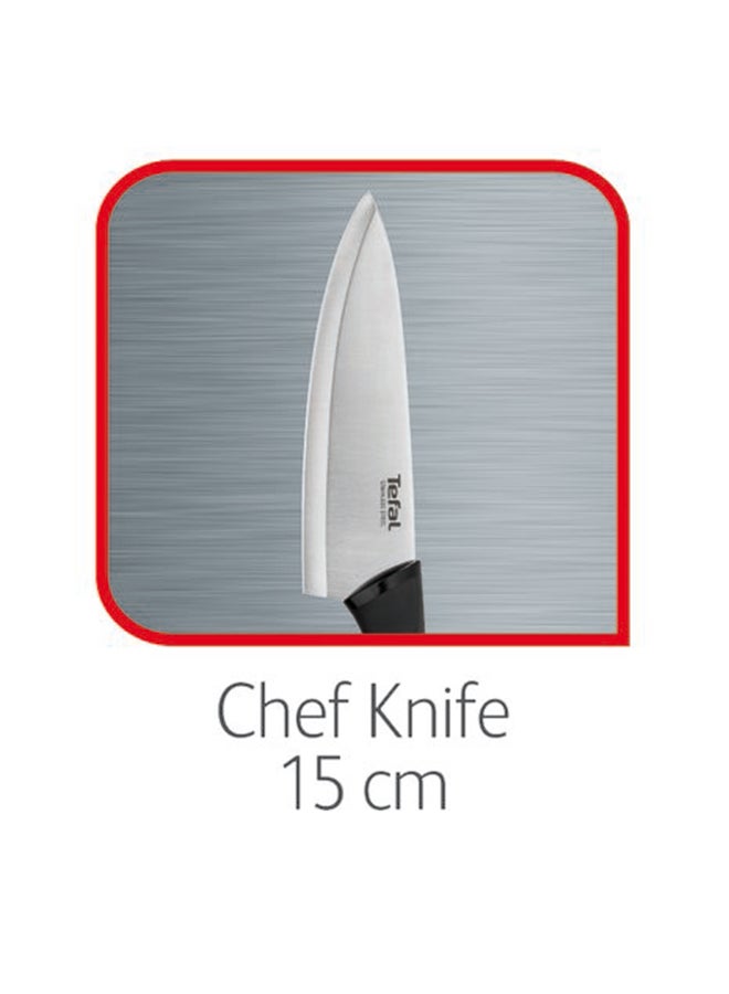 Tefal Comfort 15cm Chef Knife And Cover Ergonomic Handle Black Black - Image 5