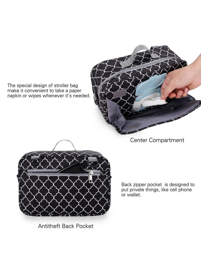 Gonice Baby stroller hanging bag car hanging bag milk bottle diaper pants large-capacity storage bag - Image 3