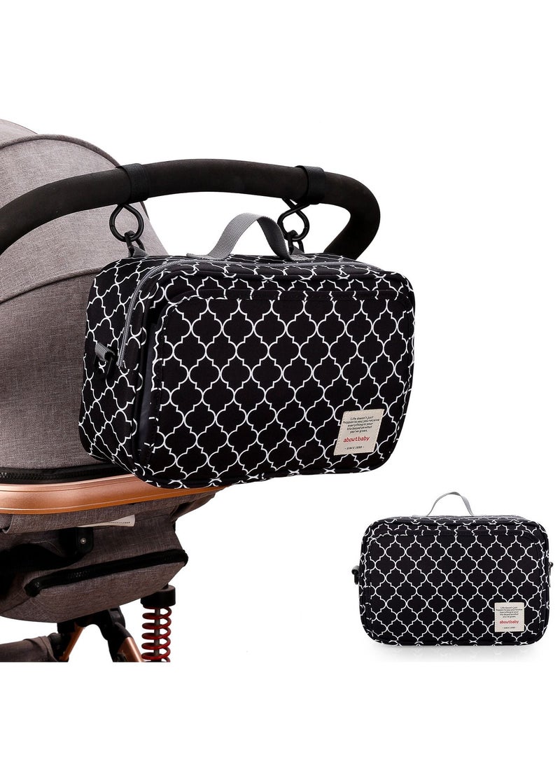 Gonice Baby stroller hanging bag car hanging bag milk bottle diaper pants large-capacity storage bag - Image 1