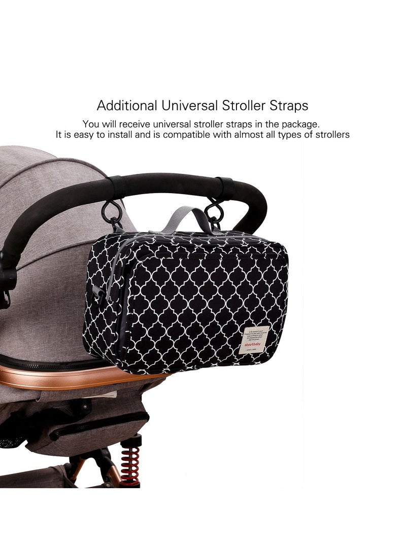 Gonice Baby stroller hanging bag car hanging bag milk bottle diaper pants large-capacity storage bag - Image 4