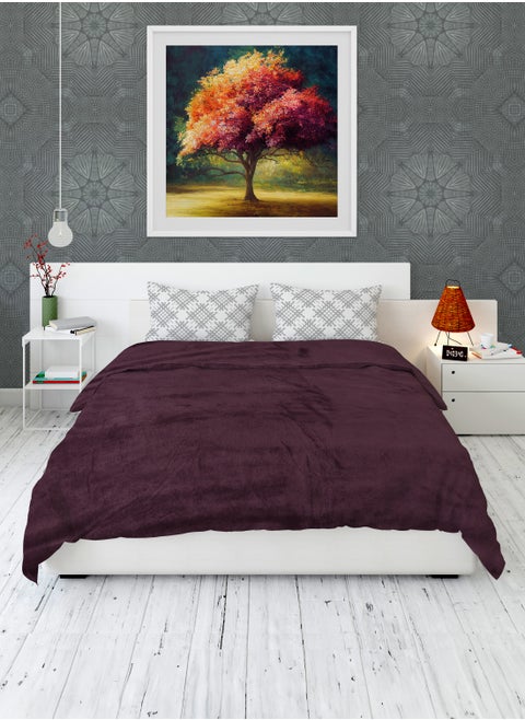 Flannel Fleece Blanket Double (200x230) for All Season ,Fluffy Blanket Warm Bed Throws for Sofa & Bed ,Comfortable and Soft Double Flannel Fleece Blanket