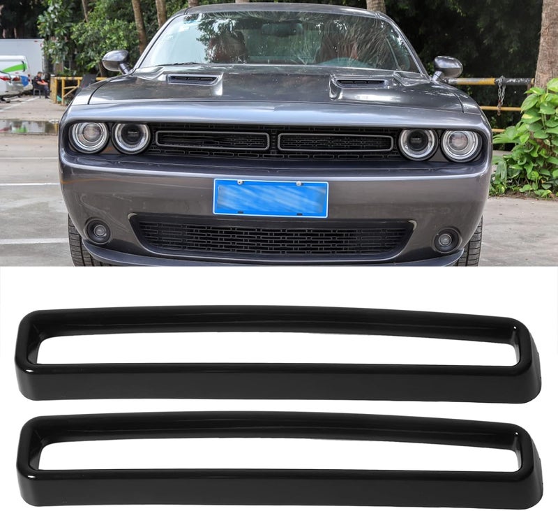 Car Front Grille Trim, Bright Black, ABS Material for 2015-2021 - Protection Coating, Easy Paste Installation, Durable and Stylish Upgrade - Image 4