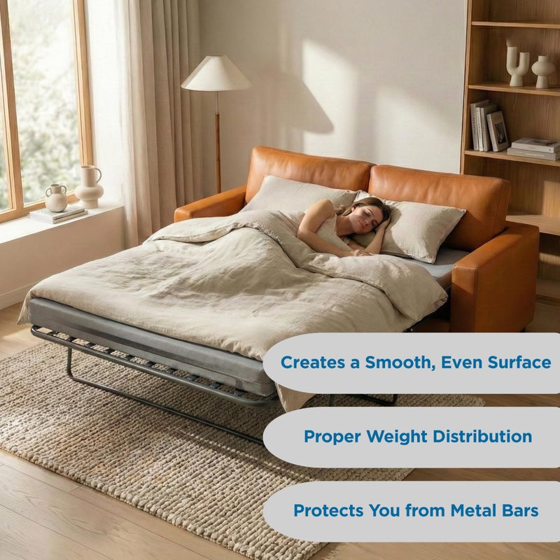 Meliusly Sleeper Sofa Support Board Full Size (48x48) Heavy Duty Wood Sofa Bed Board for Pull Out Couch, Foldable Mattress Support Under Mattress Bar Shield, Sofa Bed Support, Folding Bed Board - Image 5