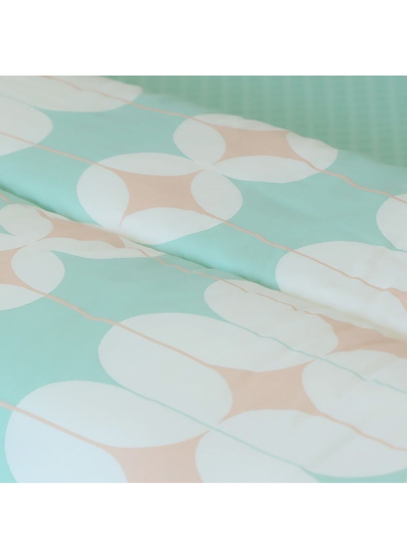 aw - AW23 Bliss Arch 6- Piece Super King Comforter Set 260x260 Cm Teal - Image 1