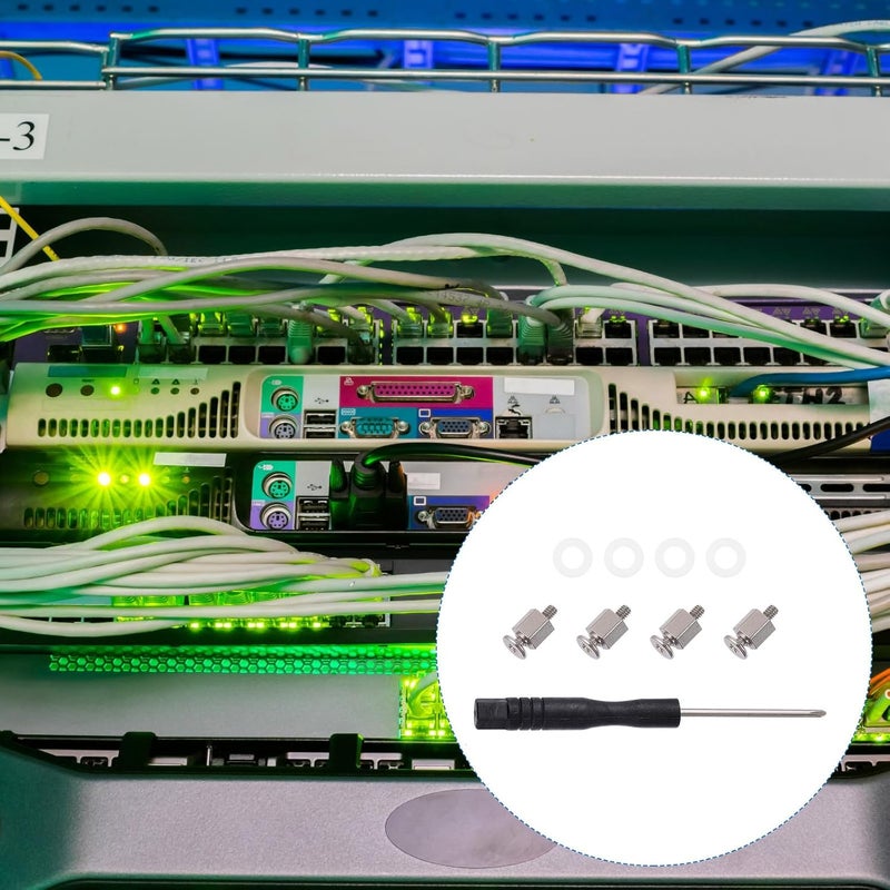 مجموعة مسامير تثبيت SSD من DOITOOL، قياس 0.2، مسامير دعم لوحة الأم من الفولاذ المقاوم للصدأ، إكسسوار كمبيوتر لاستخدامه في إصلاحات الكمبيوتر الشخصي واللابتوب. - Image 3