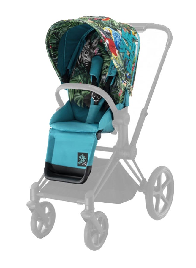 cybex Priam Seat Pack - By Dj Khaled We The Best, One-Hand Compact Fold, Reversible Seat, Smooth Ride All-Wheel Suspension, Extra Storage, Adjustable Leg Rest 