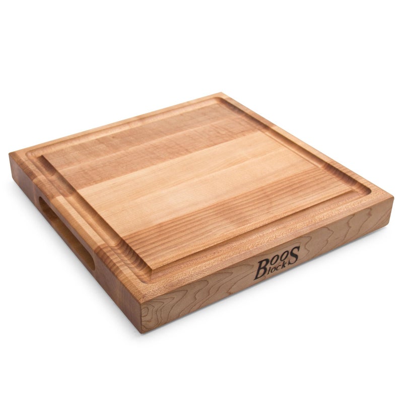 John Boos Boos Block CB Series Large Reversible Wood Cutting Board with Juice Groove 175Inch Thickness 12 x 12 x 1 34 Maple