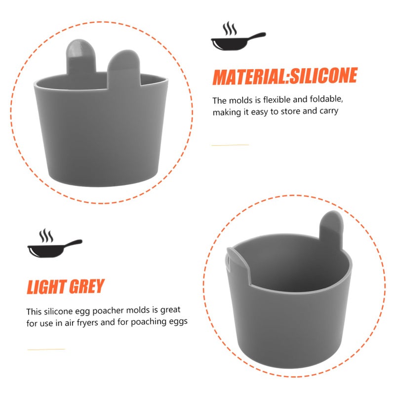 4pcs Silicone Bite Molds Non Stick Dishwasher Safe For Air Fryer Eggs Muffins Cakes - Image 4